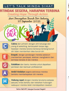 Let's Talk Minda Sihat : Bertindak Segera, Harapan Terbina